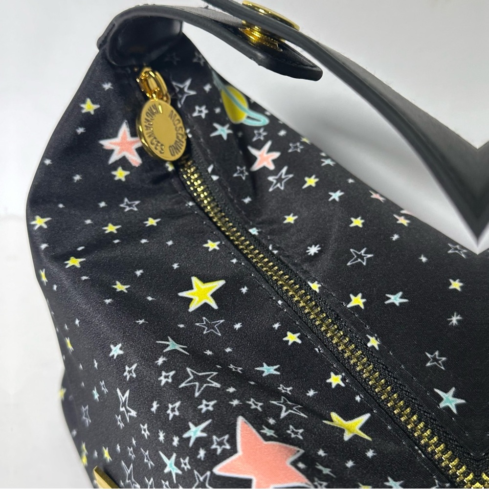 MOSCHINO Bag Pouch Makeup Train Case Clutch Travel Cosmetics Purse NEW - Picture 11 of 11